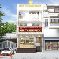 Thiết kế tiệm vàng và nhà ở Kim Thanh Phúc tiện nghi